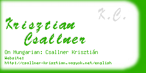 krisztian csallner business card