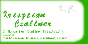 krisztian csallner business card